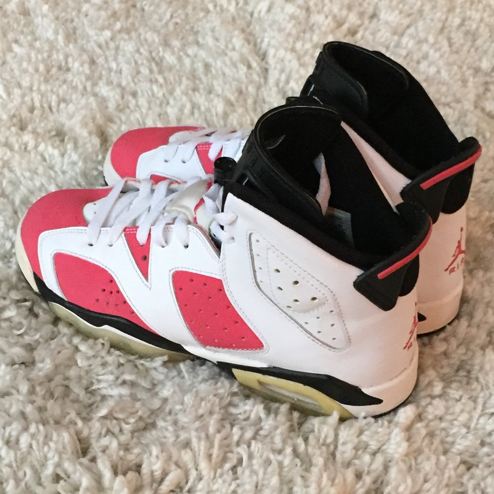 Air Jordan XI 6 Coral Rose GS 384665-161 6.5Y - Picture 6 of 7